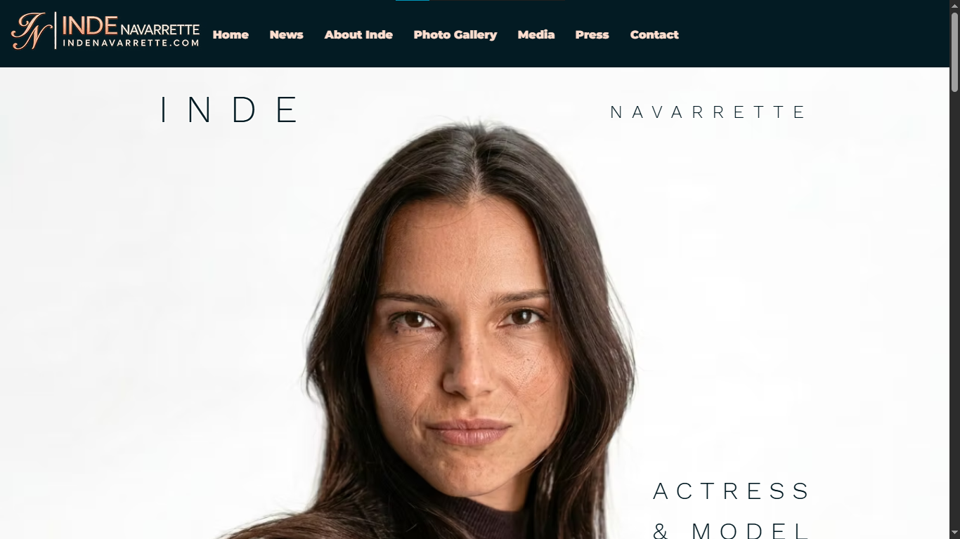 Inde Navarrette website built on Wix